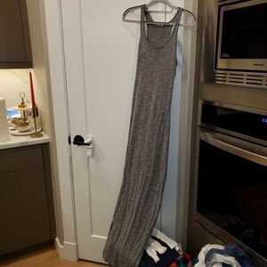 Streetwear Society Gray Ribbed Maxi Dress